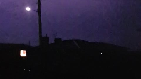 Slow Motion Horizontal Lightning