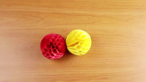 Paper Crafts: How to make a Paper Honeycomb Ball DIY