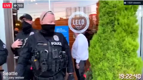 Activists stormed King 5 in Seattle for reporting on their arrests.