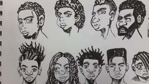 How I Draw (Manga Style) Black People