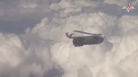 The Russian Air Force drops a FAB-3000 on Ukrainian positions.