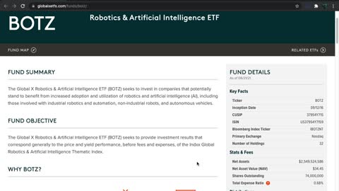 BOTZ ETF Introduction (Robot & AI)