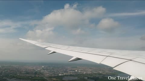 Takeoff at Amsterdam Schiphol Airport | Wing view
