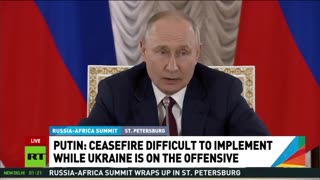 We can't pause fire while we're being attacked – Putin on African peace plan for Ukraine