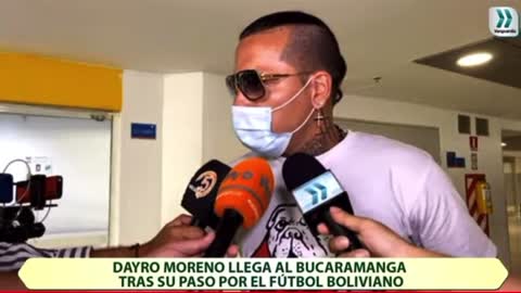 Vengo a Bucaramanga con la ambición de gol: Dayro Moreno