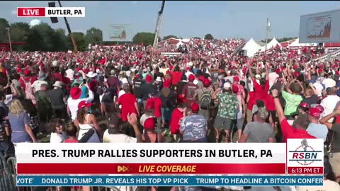 Shots ring out at president Donald Trump’s rally in Butler, PA He walks off bleeding