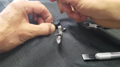 Trigger safety tab repair EDUCATIONAL ONLY