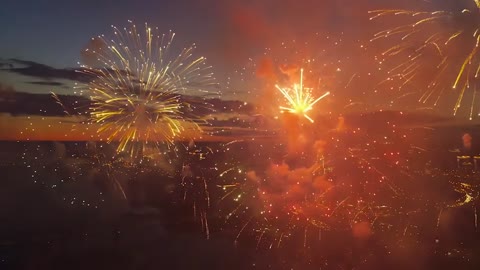 A resident of his neighbourhood had let off fireworks to celebrate the Revolution.