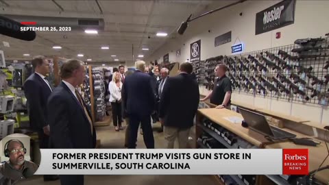 Trump Visits Gun Store In South Carolina