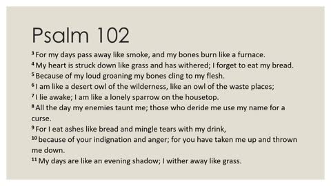 Psalm 102 Devotion