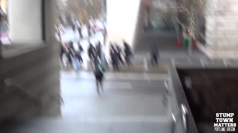 Feb 8 2020 Portland 1.8 antifa chased and mace person filming them told by police don't come here