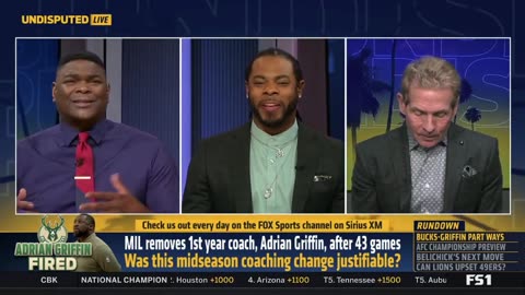 UNDISPUTED Skip Bayless reacts Bucks fire coach Adrian Griffin after 43 games