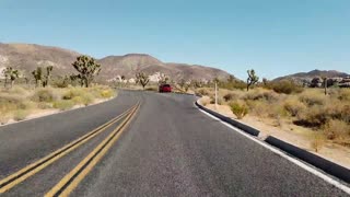 Fast Time Lapse Of A Road Built For Travel In A Vast Desert Land