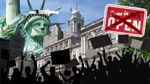Ghost Town NYC – Protestors Rage as NYC Becomes First Major City to Mandate Vaccine Passport