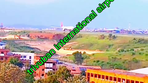 Kathmandu airport। takeoff airplane ।