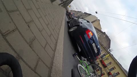Cyclist Drops His New iPhone