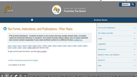Old FTB Tax Forms: How To Get Prior Year Forms For California