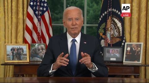 Biden gives Oval Office speech after dropping out of 2024 election