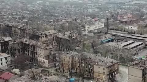 And only the church is intact: Mariupol was filmed from the air