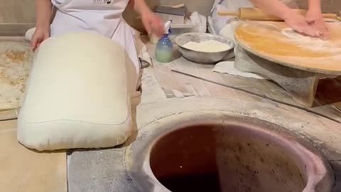 The art of baking Armenian Lavash bread👌👌🎇