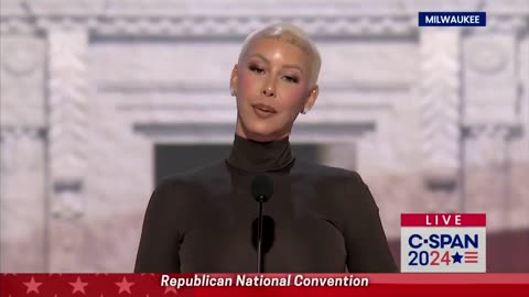 Amber Rose gives a powerful speech at the RNC