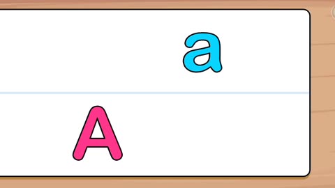 ABC learn game, letters option, level 1