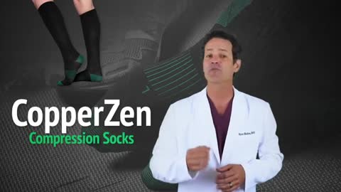 CopperZen Compression Socks. that possibly relieve pain in legs