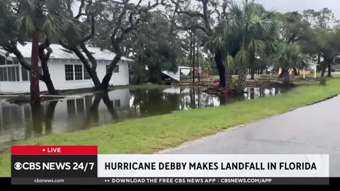 Tropical Storm Debby slams Florida with heavy rains, flooding