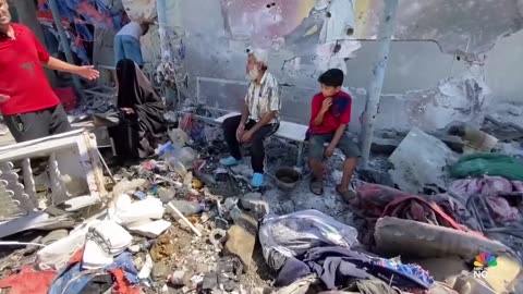 ‘Destruction and body parts’: Displaced Gazans killed in Israeli attack on U.N. school