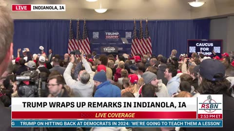 FULL EVENT: Trump Delivers Remarks at Caucus Rally in Indianola, Iowa - 1/14/24