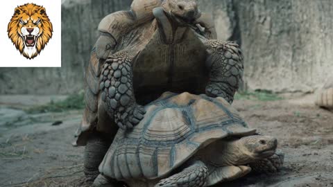 turtles.mating of turtles.The breeding of turtles in zoo
