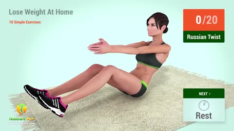 Simple 10 Exercises to lose weight at home