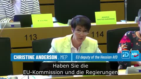 MEP Christine Anderson Blasts AstraZeneca VP & WEF Member