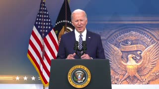 Biden says "we can free ourselves from our dependence on imported oil from across the world."