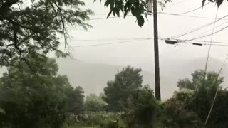 Scarily Close Lightning Strike