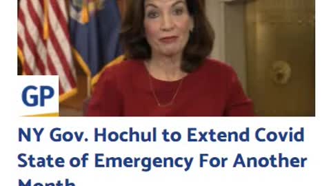 NY Gov. Hochul to Extend Covid State of Emergency For Another Month