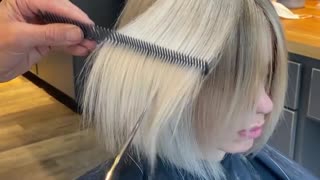 Girl haircut