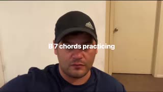 B 7 chords practicing