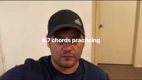 B 7 chords practicing