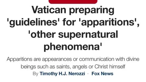 Vatican Preparing For The End Times