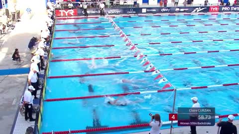 Women's 100m backstroke final