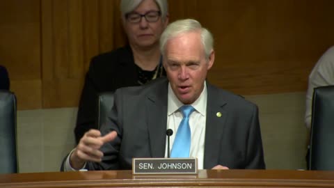 Sen. Johnson in HSGAC Hearing on AI 11.8.23