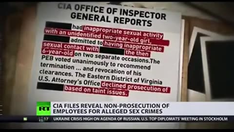 Russian news exposes official documents that show the CIA committing pedophilia & bestiality.