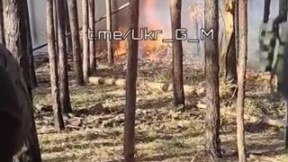 🇷🇺🇺🇦 Ukraine Russia War | RU POV: Ukrainian Soldiers Record Forest Fire from Russian Artillery | RCF