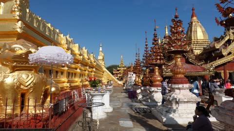 Shwezigon Pagoda - 10 minutes Calm, Relaxing Asian Music