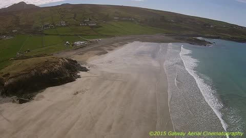 Incredible aerial view of Irish coast