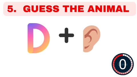 GUESS THE ANIMAL BY EMOJI-QUIZ