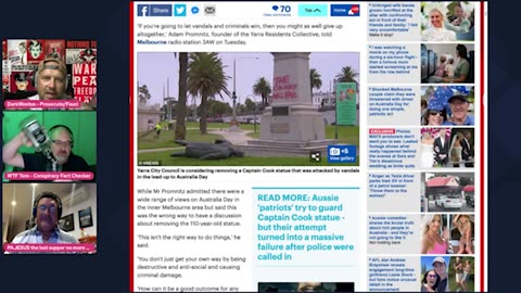 Captain Cook statue taken down - WTF LIVE BYTE SIZE