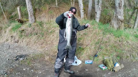 Steelhead Dance Hook In Finger Ouch