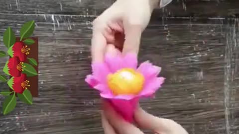 Amazing Flower Making Idea With Paper